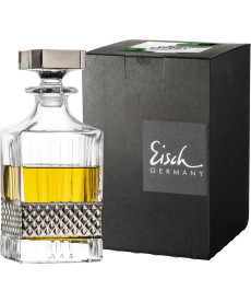 Whiskykaraffe GLEN platin No Drop im Geschenkkarton