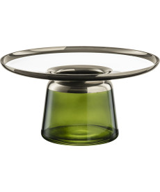 Vase LIV 17,5 cm grün platin
