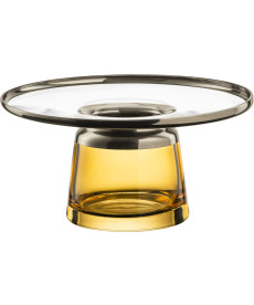 Vase LIV 17,5 cm amber platin