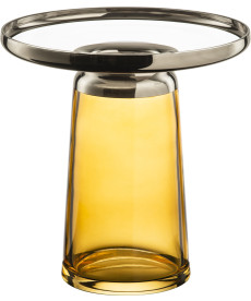 Vase LIV 30 cm amber platin