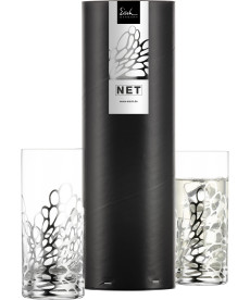 Longdrinkglas NET - 2 Stück in Geschenkröhre
