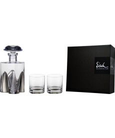 Geschenkset Gentleman platin mit Karaffe und 2 x Whiskyglas