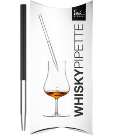 Whisky Pipette schwarz Gentleman im Geschenkkarton