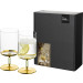 Wasser- /Cocktailglas ADELINE gold - 2 Stück im Geschenkkarton