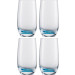 4 Becher Jessica blau 350 ml im Karton 