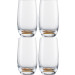 4 Becher Jessica orange 350 ml im Karton 