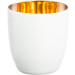 Espressoglas 100 ml Becher gold-weiß Cosmo pure white