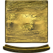 Schale 155 x 155 mm gold Goldleaf