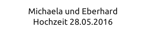 Schriftart Beispiel 1 Eisch
